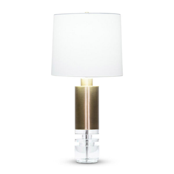 White Crystal Table Lamp - Image 2
