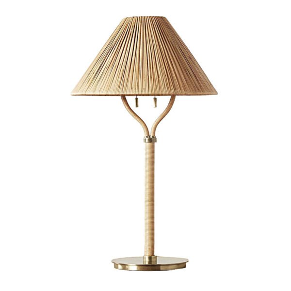 Creatieve rotan tafellamp