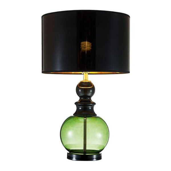 Einfache schwarze Tischlampe