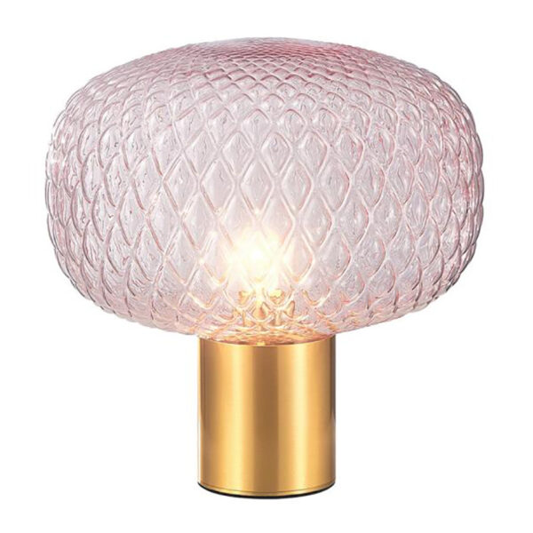 Tischlampe aus violettem Glas - Bild 2