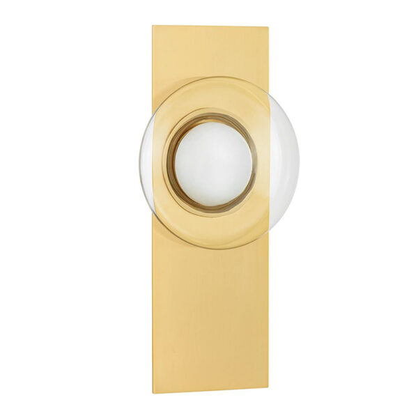 Alabaster altın duvar lambası