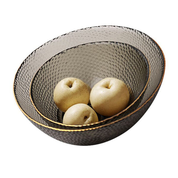 Glass Storage Fruit Bowl