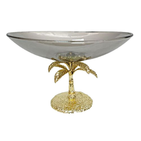 Coconut Tree Glass Fruit Plate