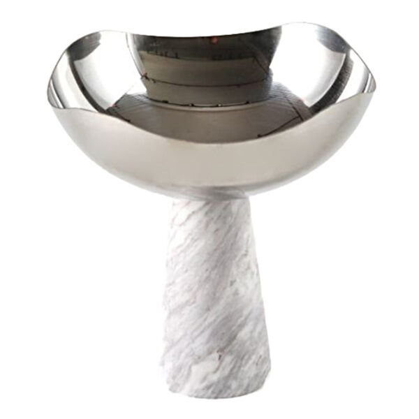 Gümüş Metal Meyve Tabağı - Resim 4