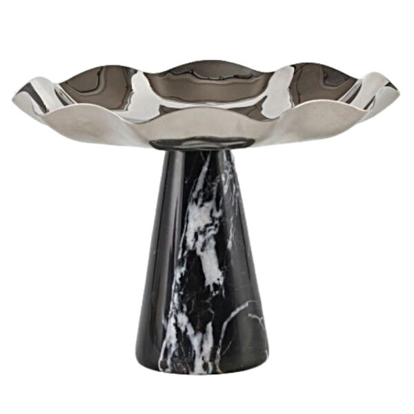 Gümüş Metal Meyve Tabağı - Resim 5