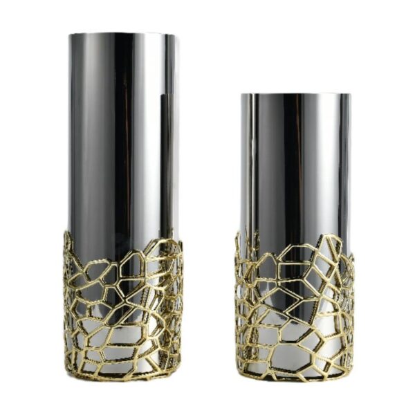 Silver Stainless Steel Vase