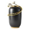Black Ceramic Enamel Vase