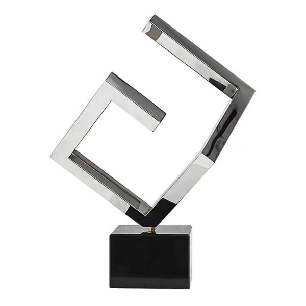 Decoração de mesa de mármore geométrico