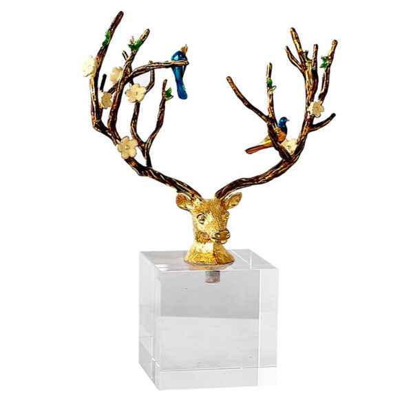 Sika-Hirsch-Kristall-Tischdekoration
