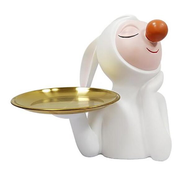 Decoração de mesa para casa em resina branca - Imagem 2
