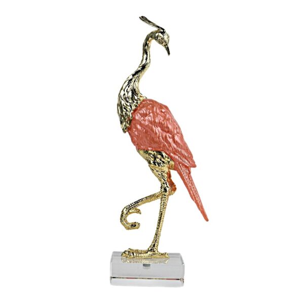 Enamel Flamingo Table Decor
