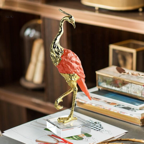 Enamel Flamingo Table Decor - Image 4