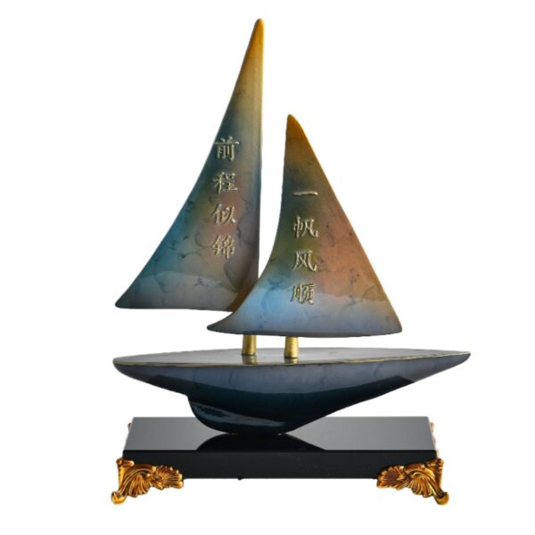 Office Sailing Boat Table Decor