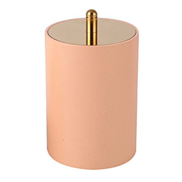 Scatola portaoggetti rotonda rosa - Immagine 2