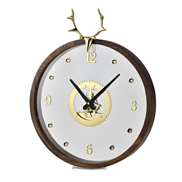 Horloge en bois de décoration intérieure