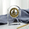 Arch Shaped Crystal Desk Clock