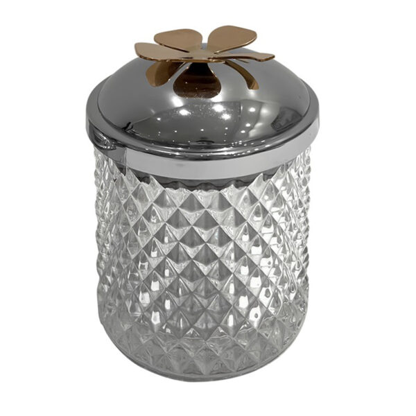 Boîte de rangement en verre de décoration intérieure