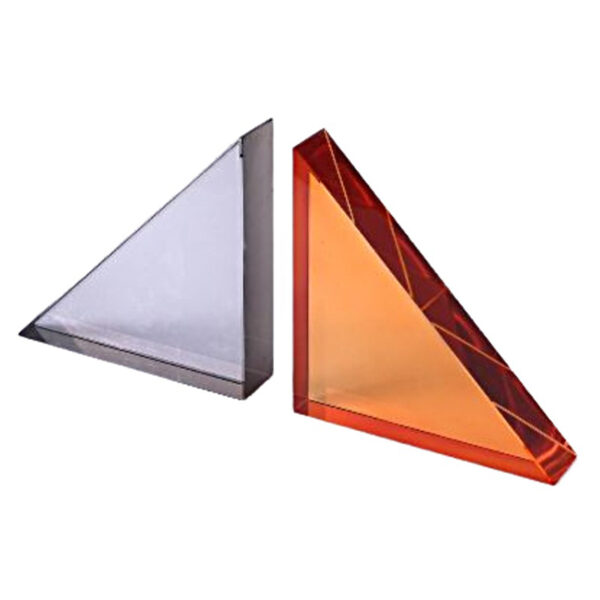 Bookends Meja Kristal Segitiga