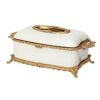 Ceramic Brass Tissue Box