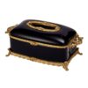 Ceramic Brass Tissue Box
