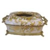 Ceramic Brass Tissue Box