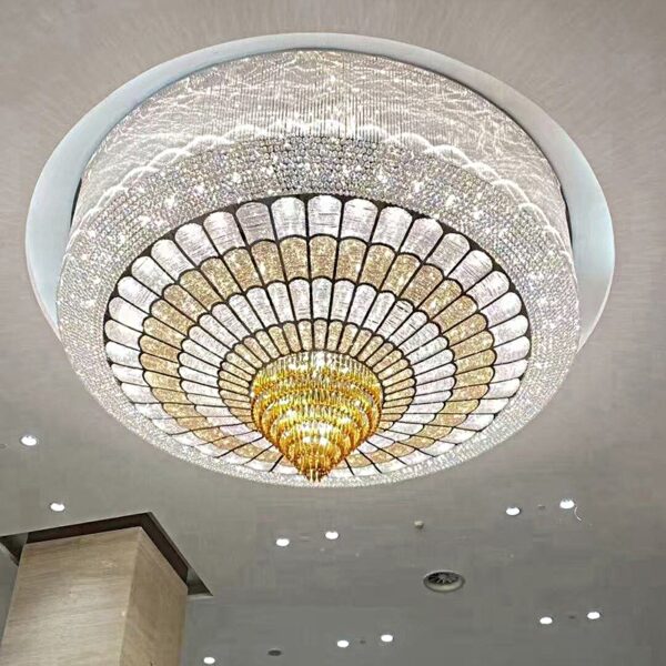 Candeeiro de teto de cristal clássico