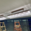 Clear Glass Sheet Ceiling Lamp