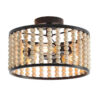 Wood Bean Home Decor Ceiling Lamp
