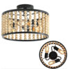 Wood Bean Home Decor Ceiling Lamp