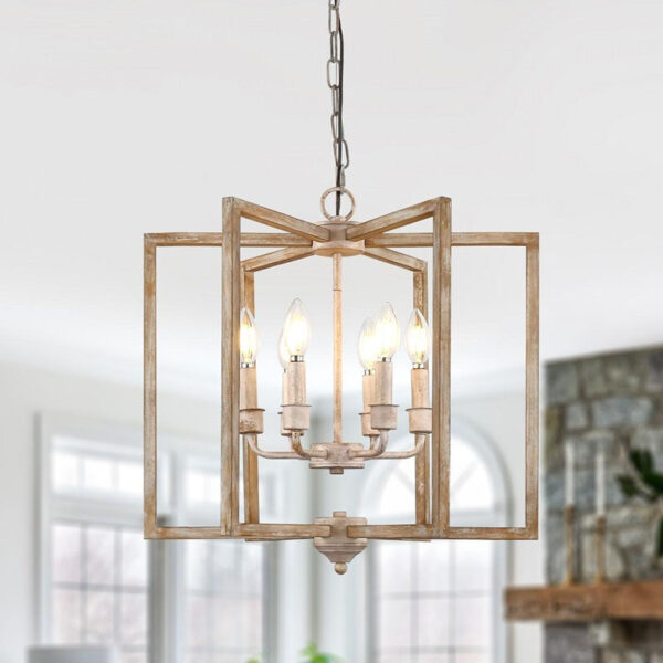Lámpara colgante de madera de nuevo diseño - Imagen 2