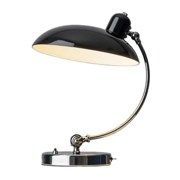 Lampe de table de travail noire pour salle d'étude