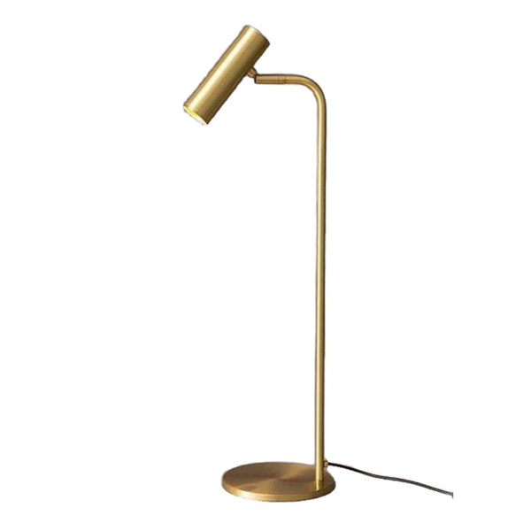 Lámpara de mesa de trabajo de latón dorado