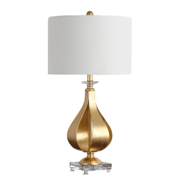 Lampu Meja Besi Putih