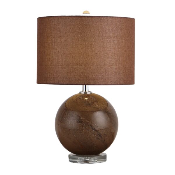 Brown Glass Table Lamp