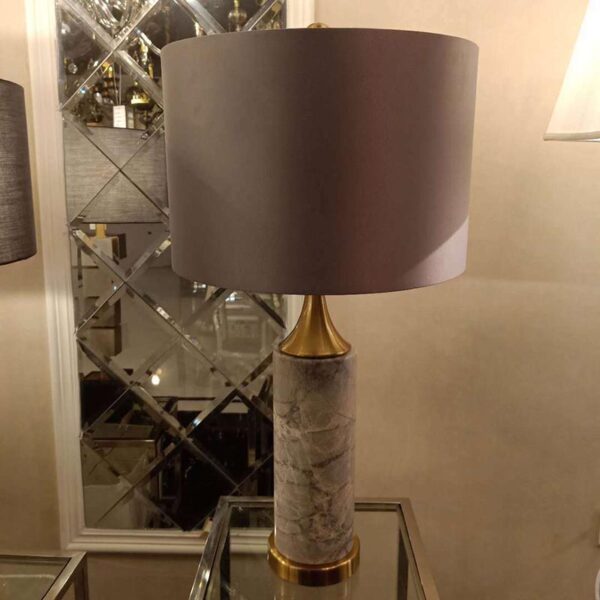 Lampada da tavolo in marmo viola - Immagine 2