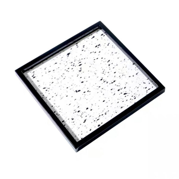 Bandeja de decoração de couro branco