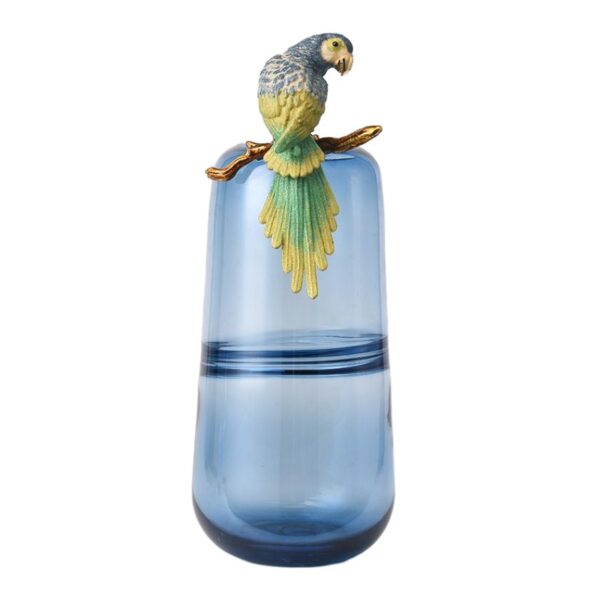 Vaso Transparente Azul Luxo - Imagem 2