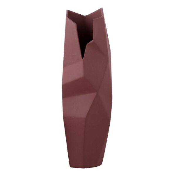 Vaso de Cerâmica Irregular Vermelho - Imagem 2