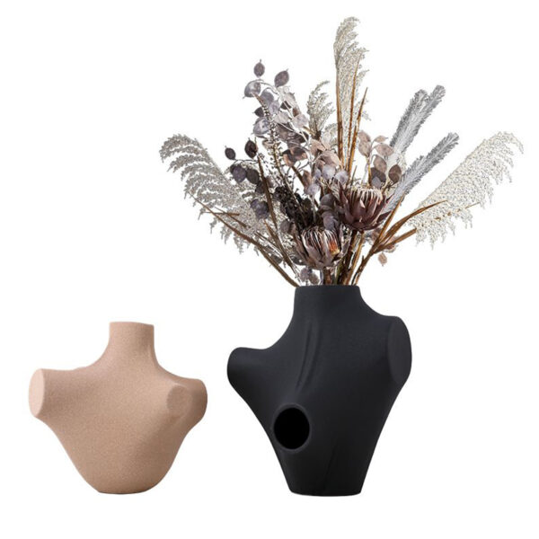 Home Irregular Ceramic Vase - Image 3