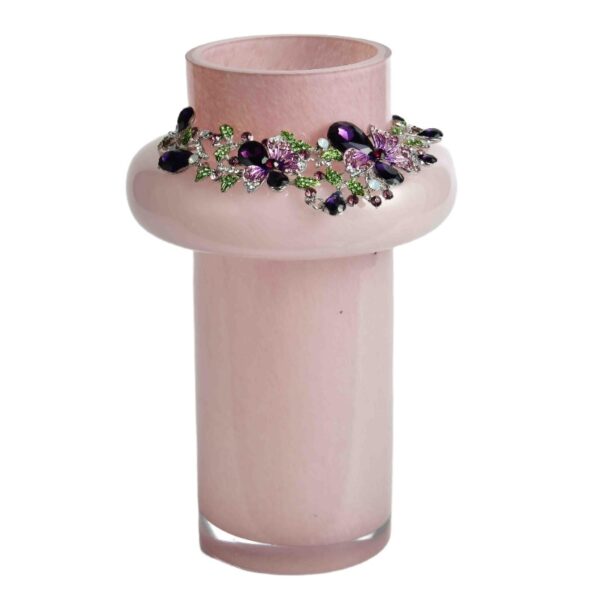 Vaso de liga de vidro rosa - Imagem 2