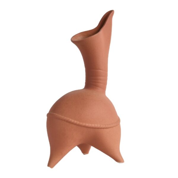 Vaso moderno in ceramica arancione - Immagine 2