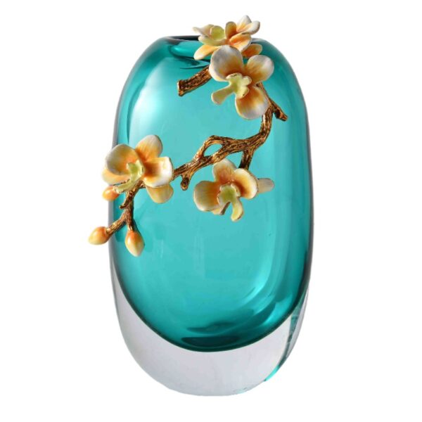 Jarrón de esmalte de flores de rama - Imagen 2