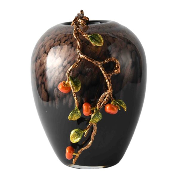 Vas Enamel Kaca Hitam