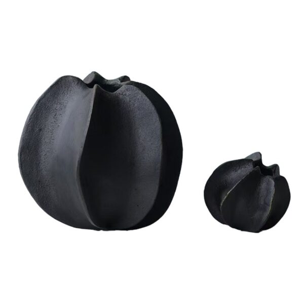 Vaso in lega di alluminio nero