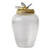 Pot de rangement en verre libellule