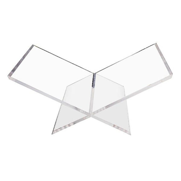 Buchstützen aus transparentem Acryl