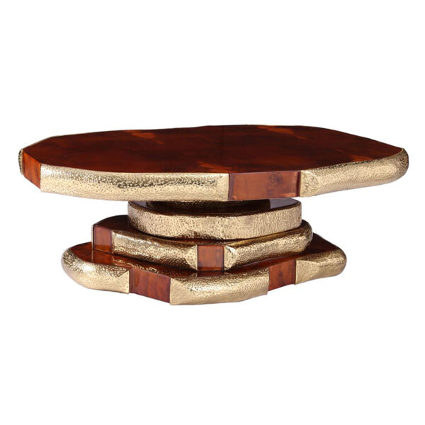 Irregular Brass Hardware Tables