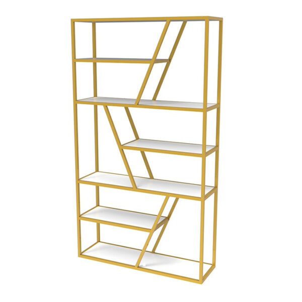 Woondecoratie ijzeren boekenplank