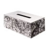 Stainless Steel Leather Tissue Box