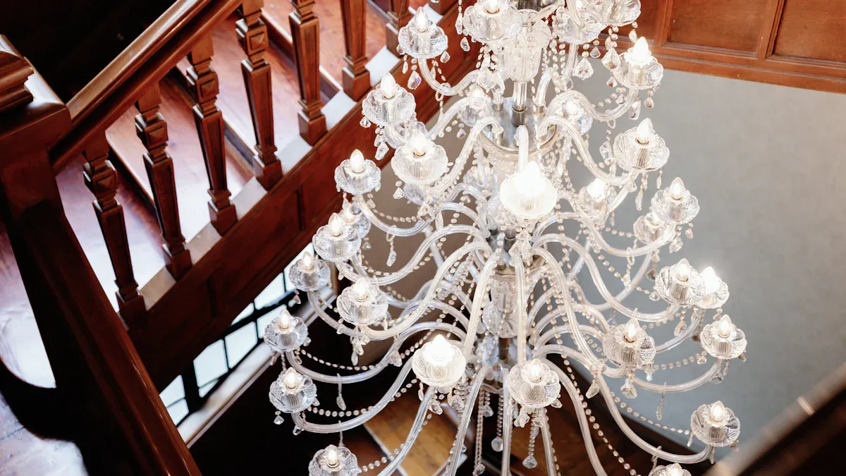 Lighting Design Tips: Placing Chandeliers in Double-Height Spaces